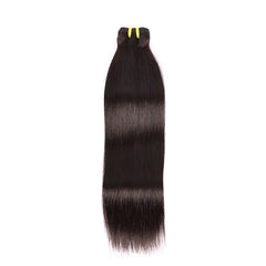 Virgin Human Hair 8-30 Inch Straight Natural Black One Bundle Set YiWigs