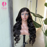 4*4 Lace Closures Wigs Nature Black Body Wave Wigs 180% Density