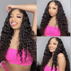 Wear To Go Wig - Deep Curly 4*4 HD Invisible Lace closure Wig YiWigs
