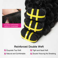 Yiwigs Burmese Curly Human Hair Bundles with Spiral Ends Natural Black 100% Virgin Hair Weave Bundles for Wholesale