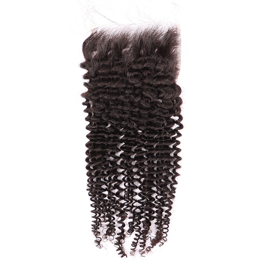 10-22inch Kinky Curly Hair Virgin Human Hair 4*4 Lace Closure YiWigs