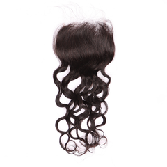 Water Wave 3 Bundles With 4*4 HD HD Lace Frontal Closure Unprocessed Human Hair YiWigs