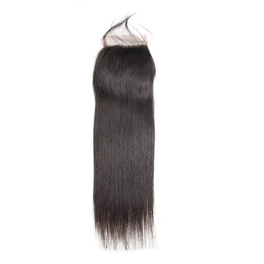 Straight Human Hair 4*4 HD Invisible Transparent Lace Closure Human Hair Closure YiWigs