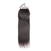 Straight Human Hair 4*4 HD Invisible Transparent Lace Closure Human Hair Closure YiWigs