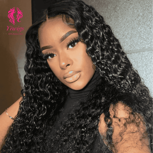 YiWigs 5*5 Transparent HD Lace Closure 10A Closure Human Hair 100% Unprocessed Virgin Lace Closure Human Hair Pre Plucked with Baby Hair Natural Black