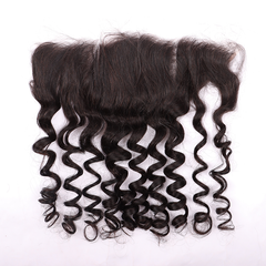 3 Bundles Human Virgin Hair Deep Wave With Invisible 13*4 HD Lace Frontal YiWigs