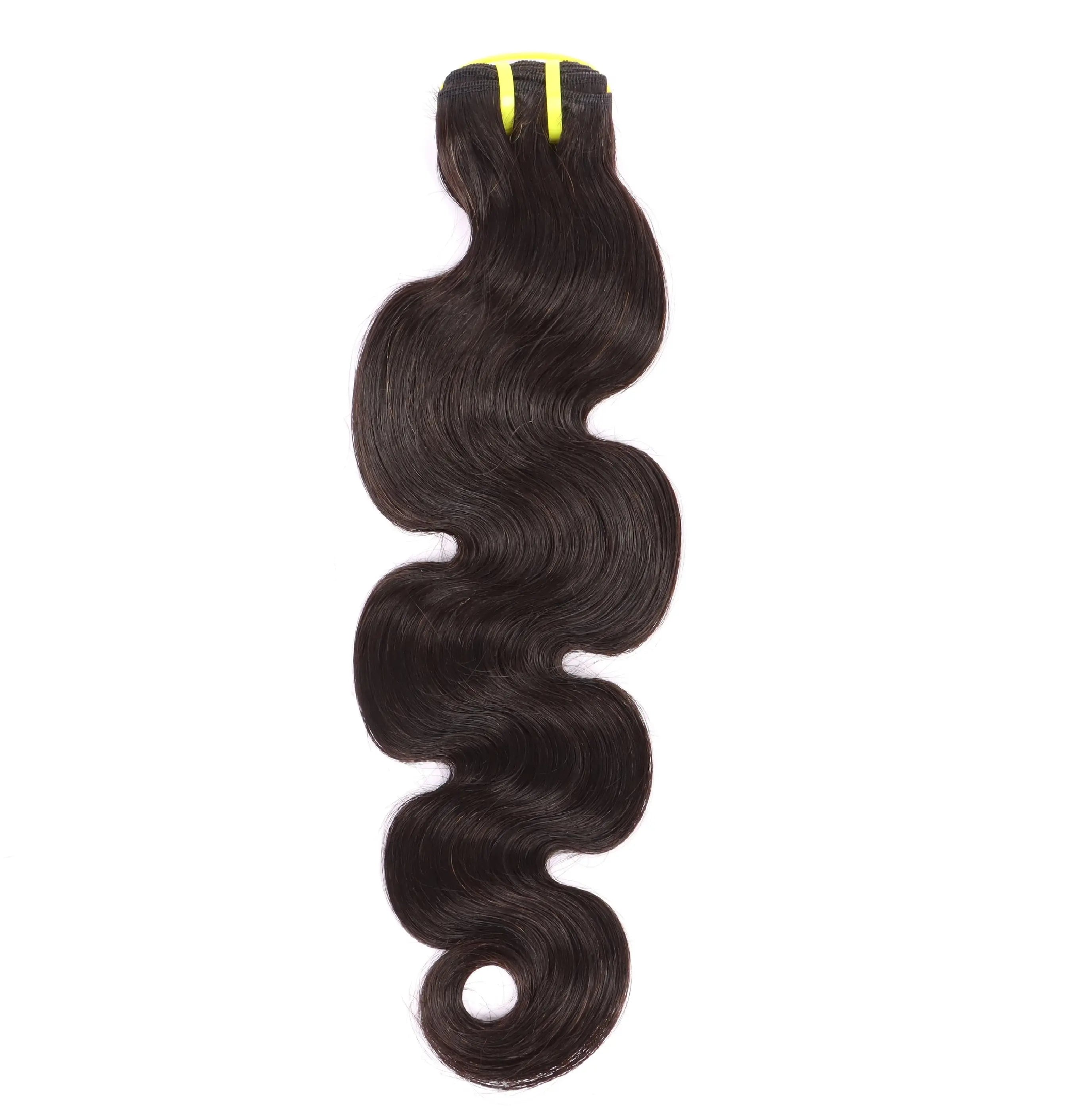 Human Primary Hair Body Wave Braids Natural Black Set YiWigs
