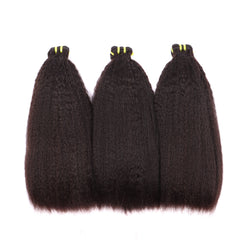 Kinky Straight Double Drawn 3 Bundles With 13*4 Hd Lace Frontal Closure Unprocessed Good Quality Human Hair YiWigs