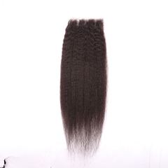 Kinky Straight 5*5 HD Lace Closure Human Virgin Hair YiWigs