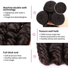 Unprocessed Virgin Human Hair Loose Deep Wave Weave 1 Bundle YiWigs