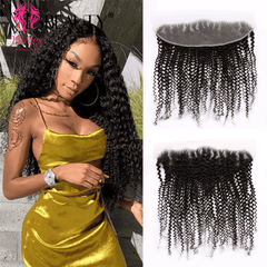 YiWigs 4*4 Transparent HD Lace Closure 10A Closure Human Hair 100% Unprocessed Virgin Lace Closure Human Hair Pre Plucked with Baby Hair Natural Black