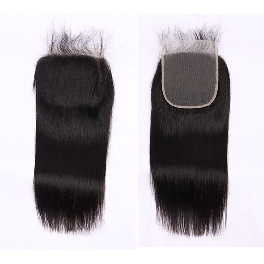 Straight Human Hair 5*5 Transparent Lace Closure Human Hair Closure YiWigs