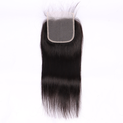 Straight Human Hair 4*4 Transparent Lace Closure Human Hair Closure YiWigs