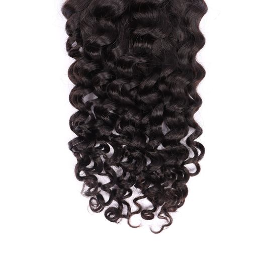 Deep Curly Human Hair 5*5 Transparent Lace Closure Human Hair Closure YiWigs