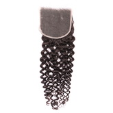 Deep Curly Wave 5*5 Hair HD Transparent Lace Closure Human Virgin Hair YiWigs
