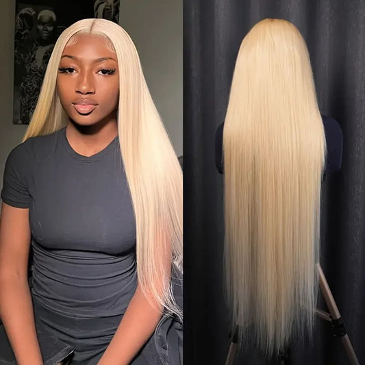 YiWigs #613 Blonde 13*4 Lace Front Human Hair Wigs 613 Straight HD Lace Frontal Wig With Baby Hair