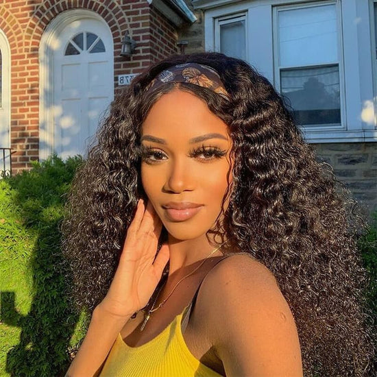 Kinky Curly Wigs For Women Human Double Drawn Hair HD 13*4 Lace Front Wig YiWigs