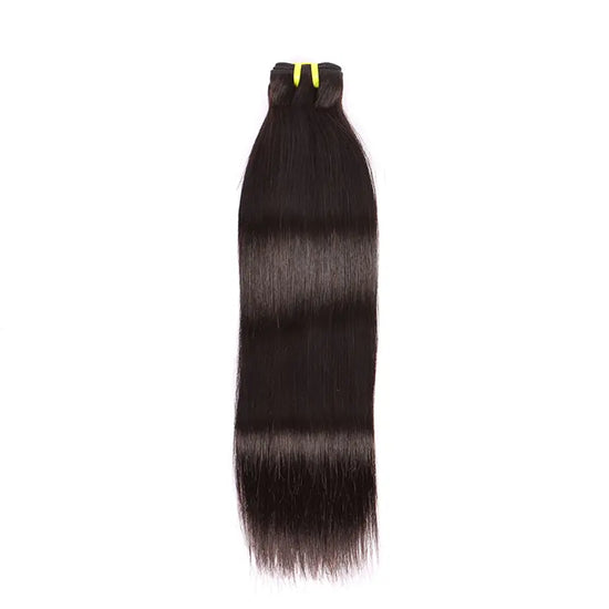 Virgin Human Hair 8-30 Inch Straight Natural Black One Bundle Set YiWigs