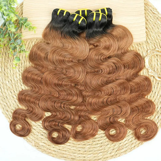 YiWigs Body Wave #1B-30 Human Hair Double Drawn Natural 12A Grade Virgin Weave Human Hair Raw Bundles