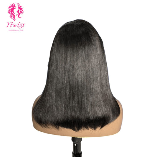 Glueless Wig 13*4 Frontal HD Lace Straight Wigs Bob Wig
