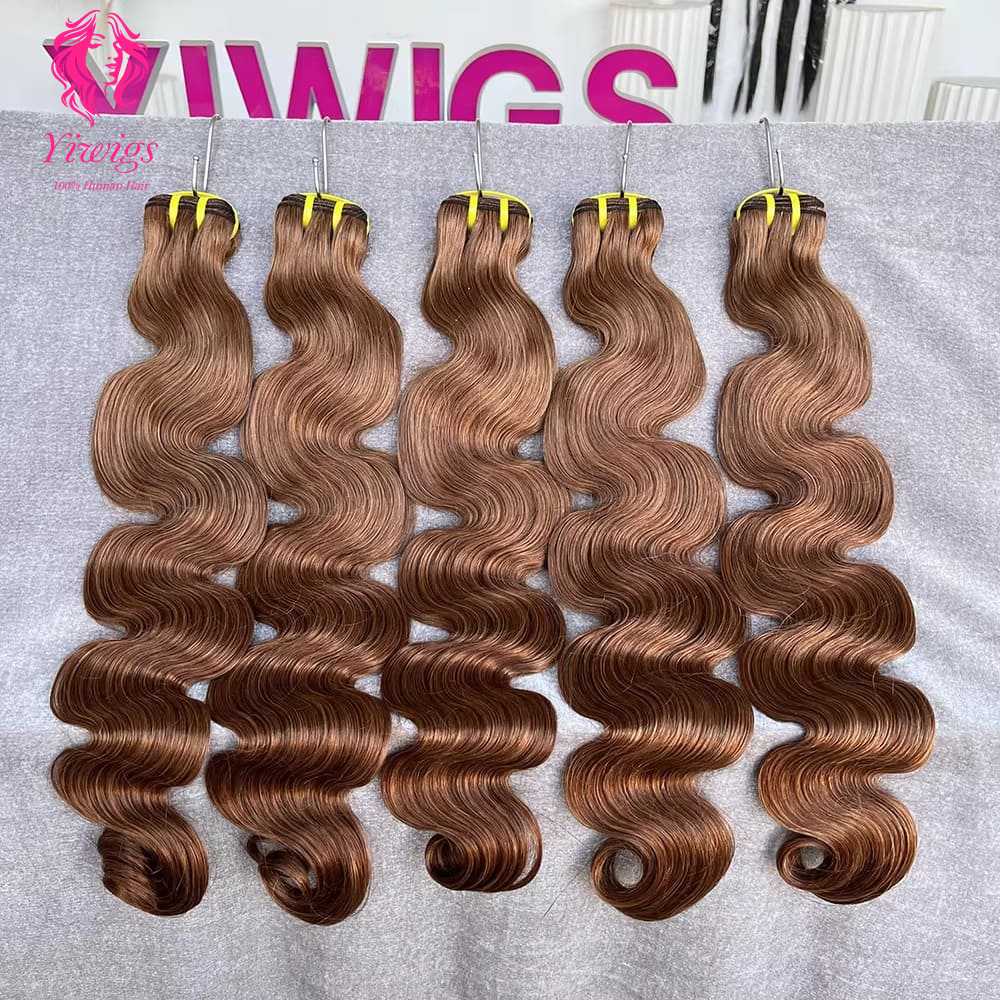 YiWigs Body Wave Human Hair Double Drawn Natural 12A Grade Virgin Weave Human Hair Raw Bundles