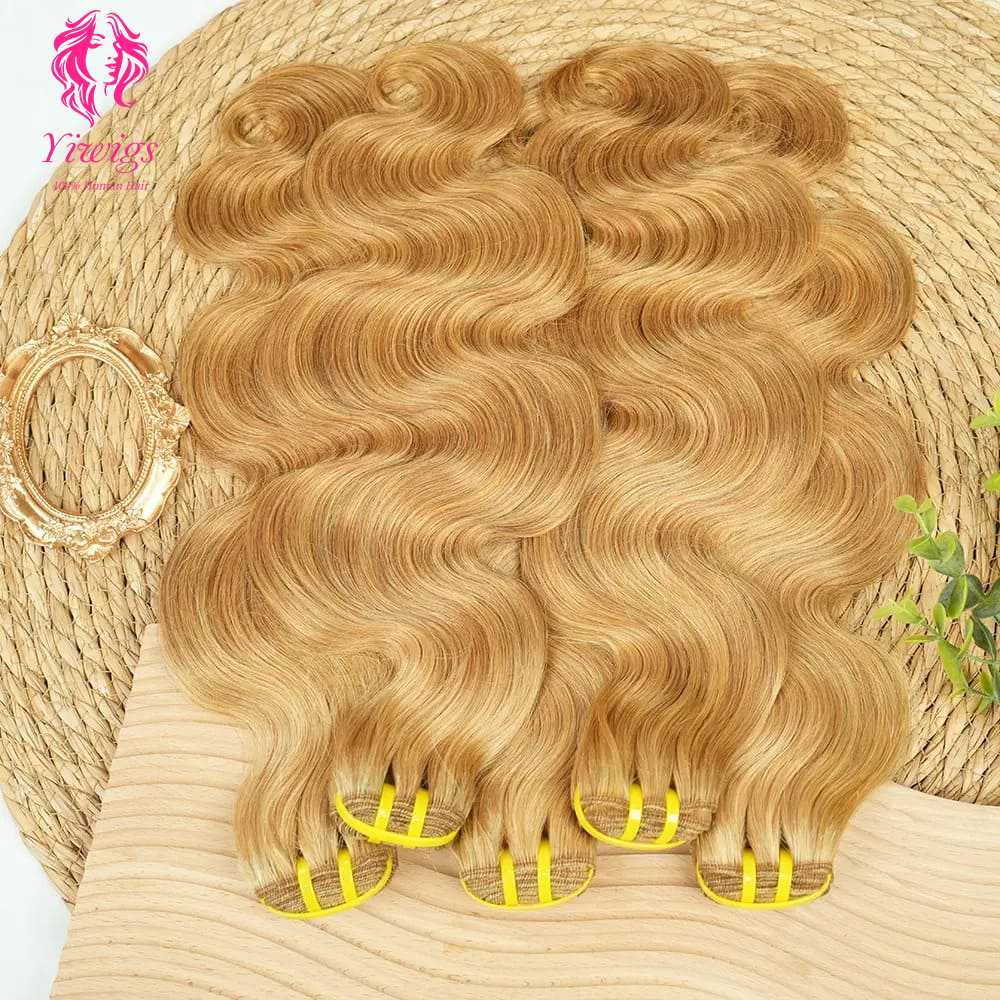 YiWigs Body Wave Human Hair Double Drawn Natural 12A Grade Virgin Weave Human Hair Raw Bundles