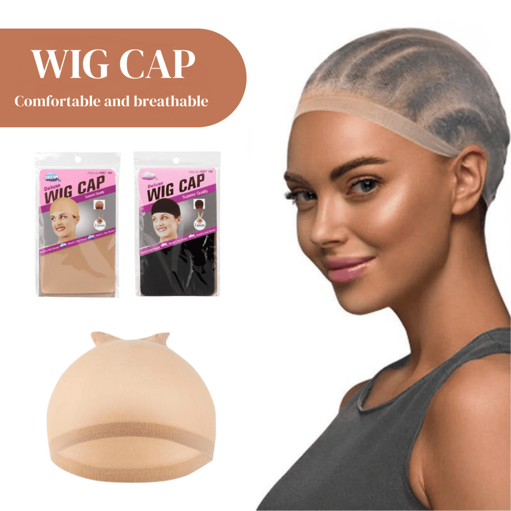 Wig Caps Invisible HD Wig Cap Super Soft And Breathable（1 Pack）