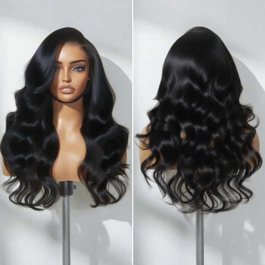 YiWigs 13*4 Real HD Lace Wig 200% Density Human Hair Wigs Pre Plucked Vivid Clean Hairline Ultra-thin Invisible Lace Wig 10-30''