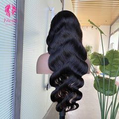 4*4 Lace Closures Wigs Nature Black Body Wave Wigs 180% Density