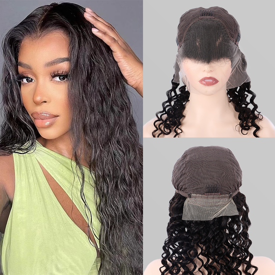Deep Curly 13*4 Wigs For Women Invisible Lace Front Wig YiWigs