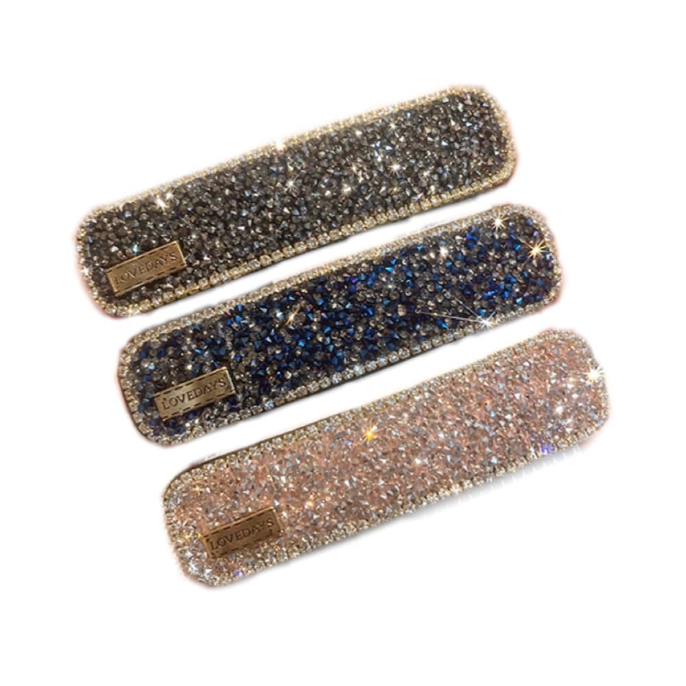 Shiny Diamond Simple Light Luxury Diamond Hairpin Hairpin Bangs Side Clip（1 Piece）