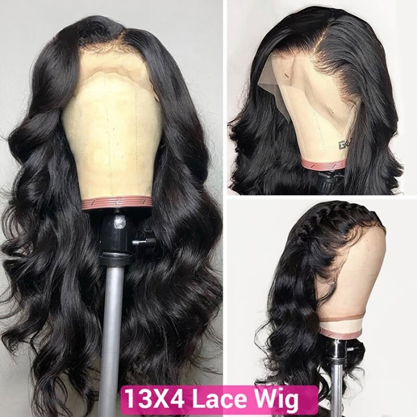 10-40 Inches Body Wave Human Hair Transparent Lace Front 13*4 Wigs YiWigs