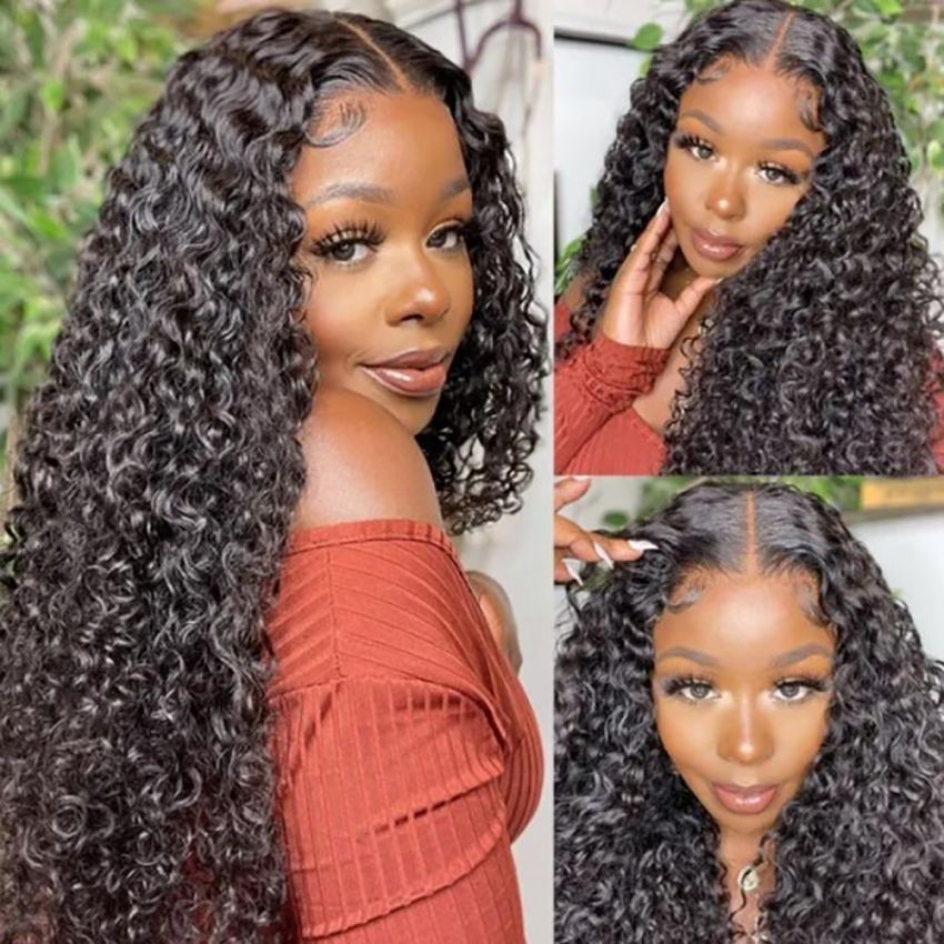 Kinky Curly Wigs 4*4 Lace Front Wig Affordable Glueless Curly Wigs YiWigs