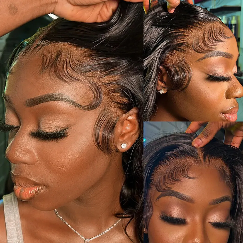 10-40 Inches Body Wave Human Hair Transparent Lace Front 13*4 Wigs YiWigs