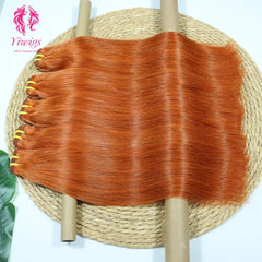 YiWigs Straight #350 Human Hair Double Drawn Natural 12A Grade Virgin Weave Human Hair Raw Bundles