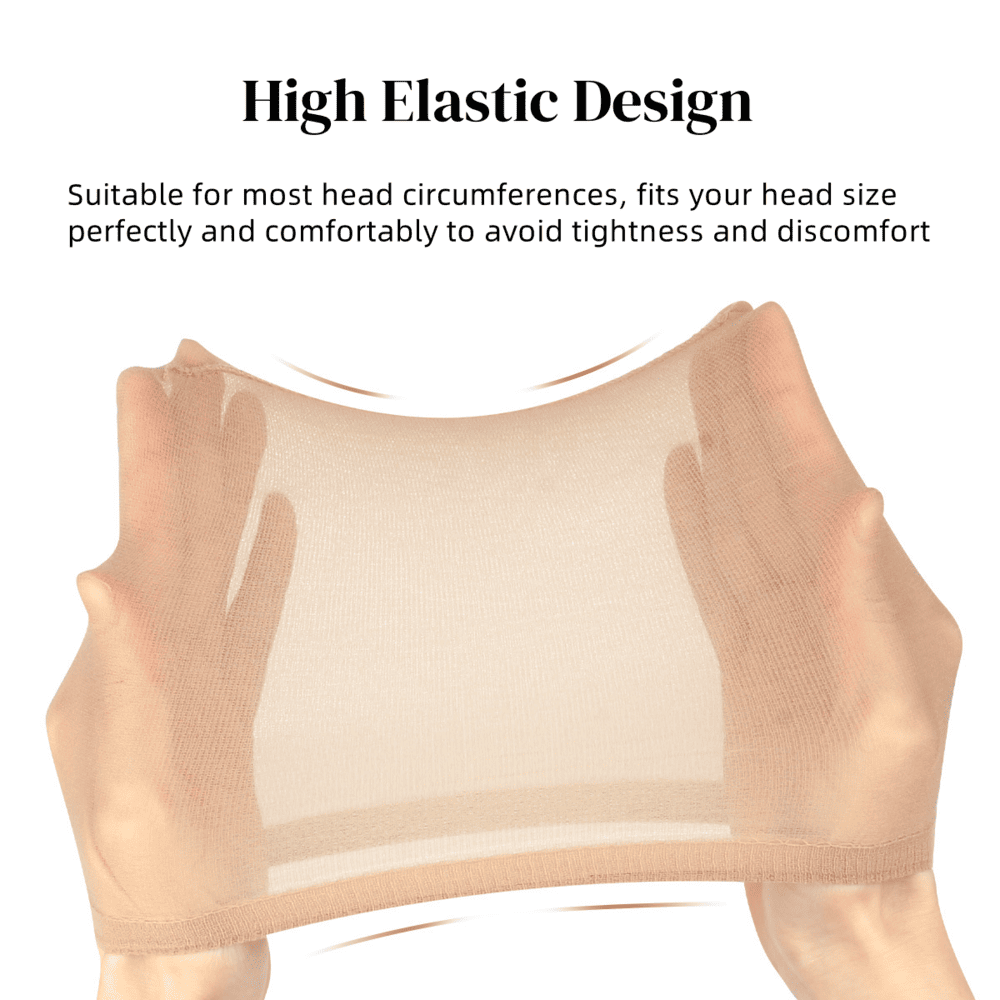Wig Caps Invisible HD Wig Cap Super Soft And Breathable（1 Pack）