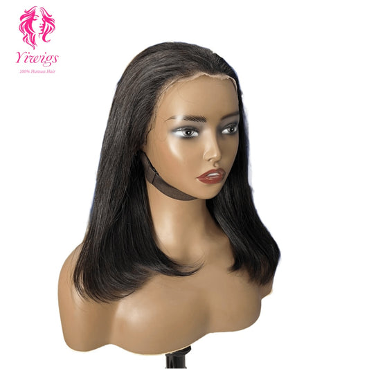 Glueless Wig 13*4 Frontal HD Lace Straight Wigs Bob Wig