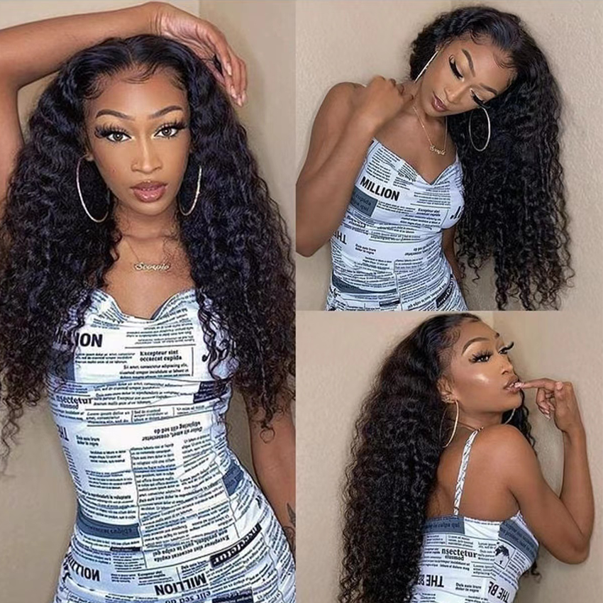 Wear To Go Wig - Deep Curly 4*4 HD Invisible Lace closure Wig YiWigs