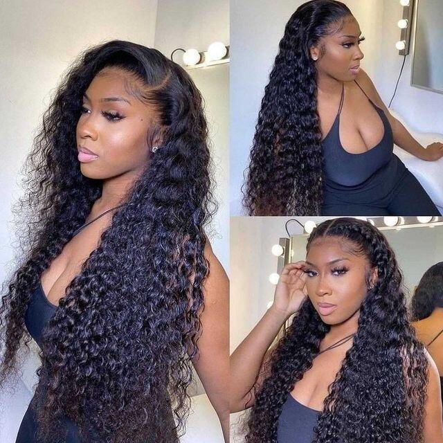 Kinky Curly Wigs For Women Human Double Drawn Hair HD 13*4 Lace Front Wig YiWigs