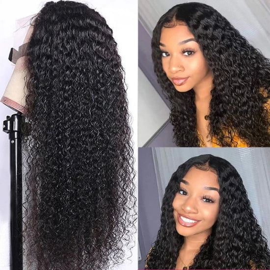 Kinky Curly Wigs For Women Human Double Drawn Hair HD 13*4 Lace Front Wig YiWigs