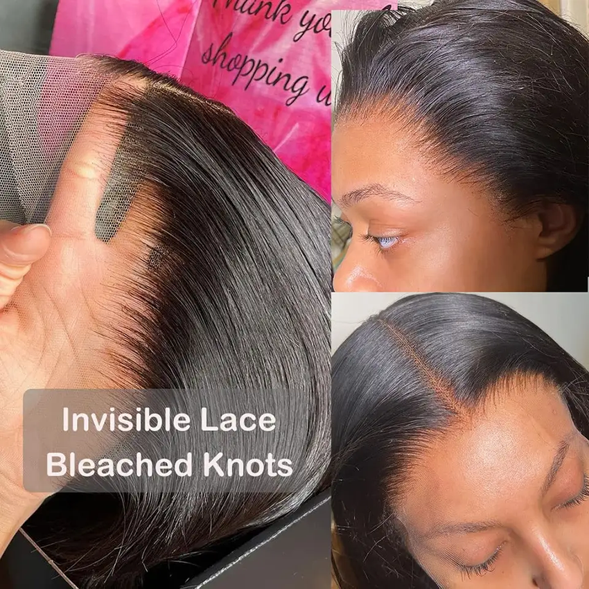 Straight Transparent Invisible Lace Front Human Hair 13*4 Wigs 10-40 inch YiWigs