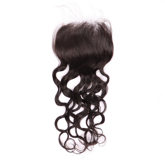 Water Wave 3 Bundles With 5*5 HD HD Lace Frontal Closure Unprocessed Human Hair YiWigs
