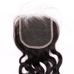 Water Wave 3 Bundles With 4*4 HD HD Lace Frontal Closure Unprocessed Human Hair YiWigs