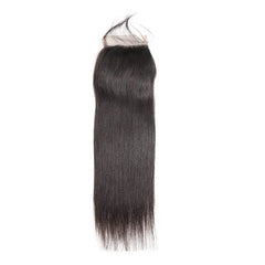 Straight Human Hair 4*4 HD Invisible Transparent Lace Closure Human Hair Closure YiWigs