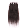 3 Bundles Human Virgin Hair Kinky Straight Weave With 4*4 HD Lace Frontal YiWigs