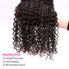 Deep Curly 3 Bundles With 4*4 HD HD Lace Frontal Closure Unprocessed Human Hair YiWigs