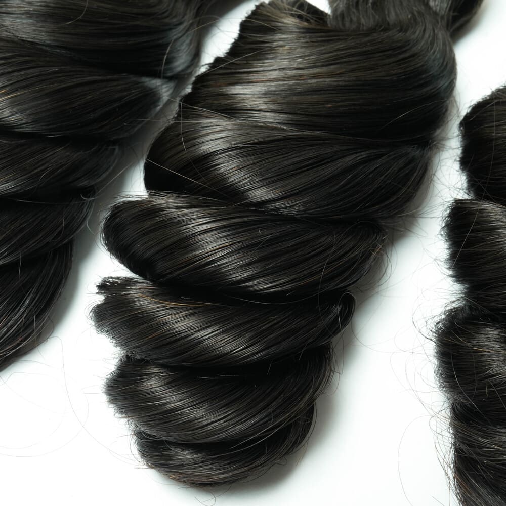 Yiwigs Double Drawn Loose Wave Hair Bundles 12A Grade 100% Virgin Cuticle Aligned Human Hair Natural Color