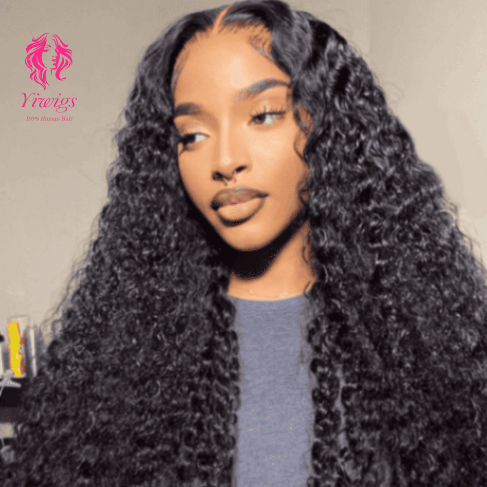 YiWigs 5*5 Real HD Lace Wig 200% Density Human Hair Wigs Pre Plucked Vivid Clean Hairline Ultra-thin Invisible Lace Wig 10-30''