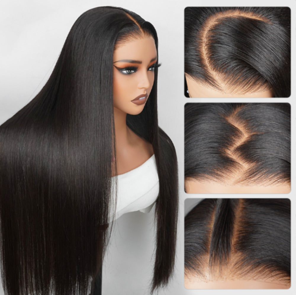 YiWigs 13*4 Real HD Lace Wig 200% Density Human Hair Wigs Pre Plucked Vivid Clean Hairline Ultra-thin Invisible Lace Wig 10-30''