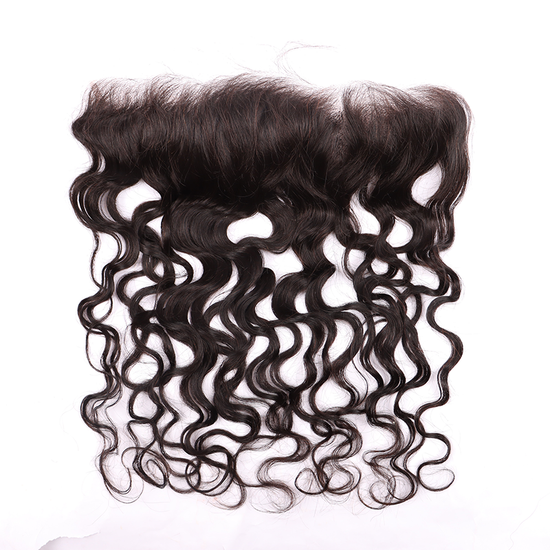 Water Wave Weave Double Drawn 3 Bundles With 13*4 HD Lace Frontal Closure Unprocessed High Volume  Human Hair YiWigs